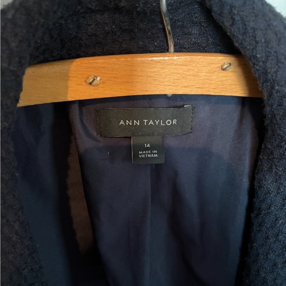 Ann Taylor Navy Blue Tweed Blazer - Picture 5 of 5